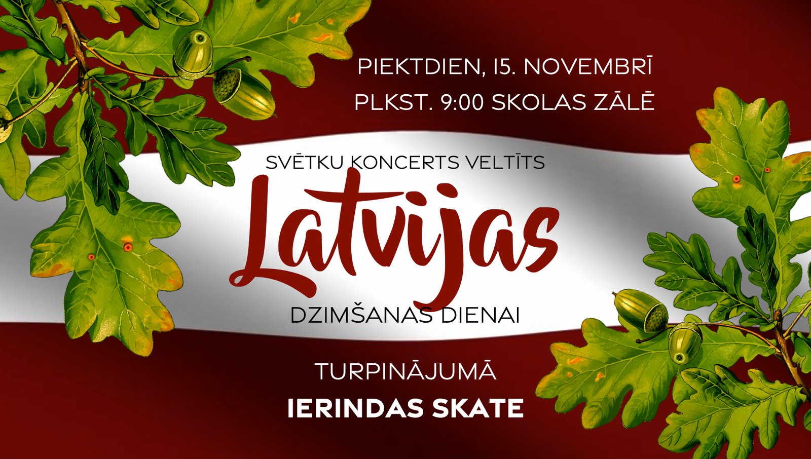 18. novembra svētki un ierindas skate