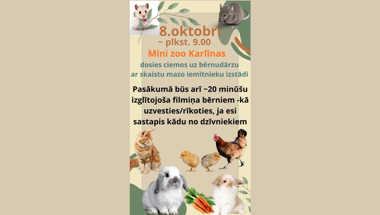 Mini ZOO Karlīnas bērnudārzā